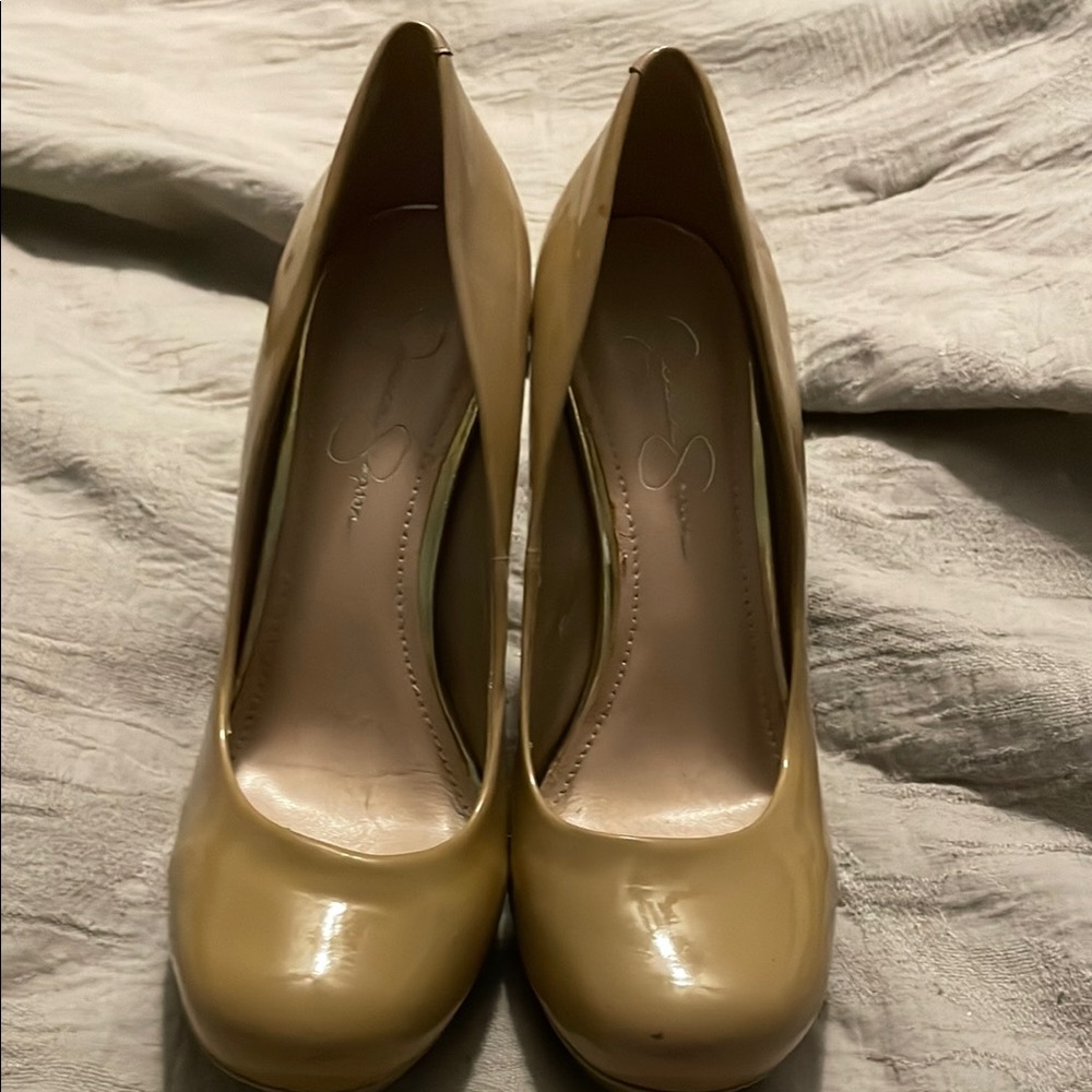 Elegant Beige Women's Heels